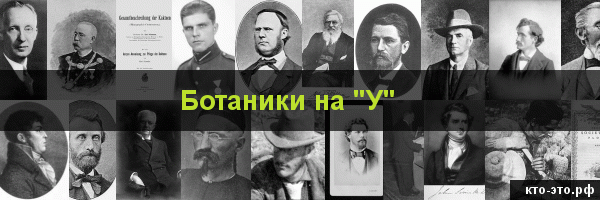 Ботаники на букву "У"