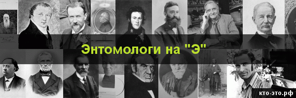 Энтомологи на букву "Э"